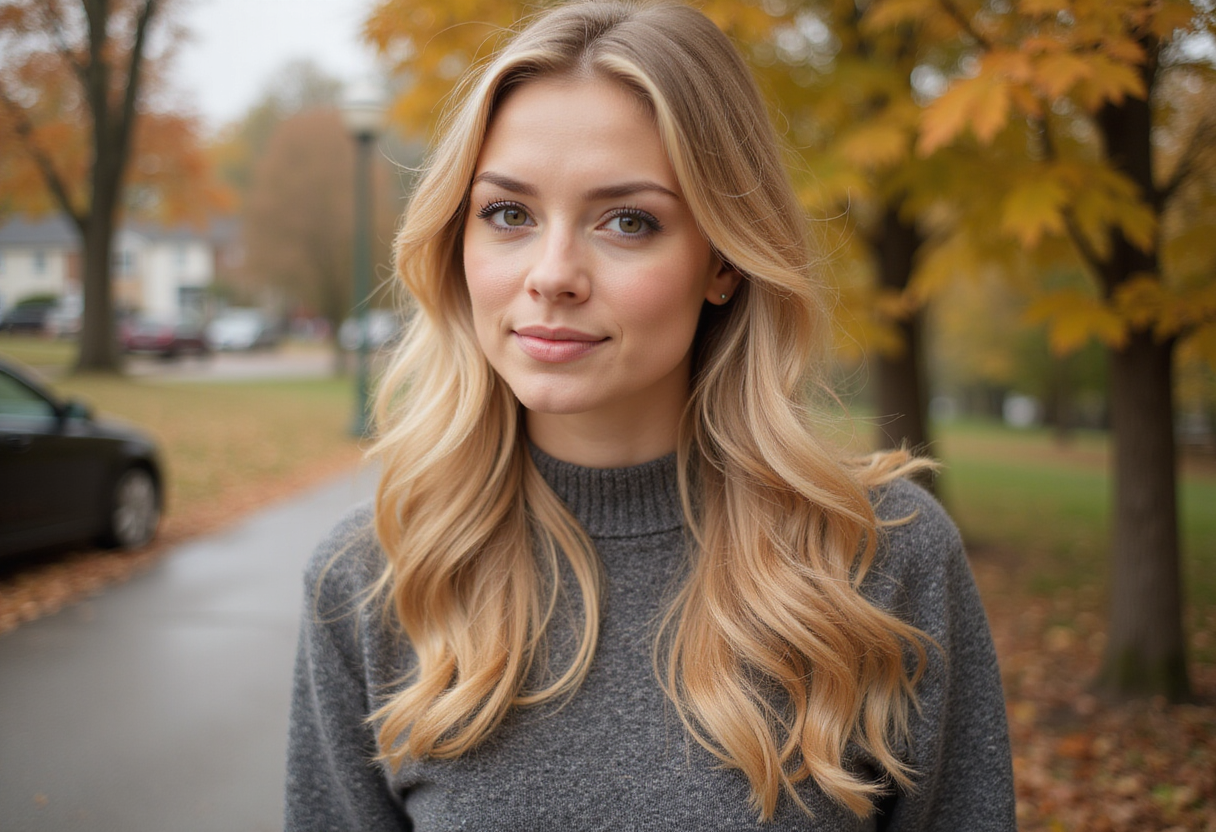 Peach Blonde, "Blurred Brunette," & More Fall Hair Color Trends To Screenshot - Bustle